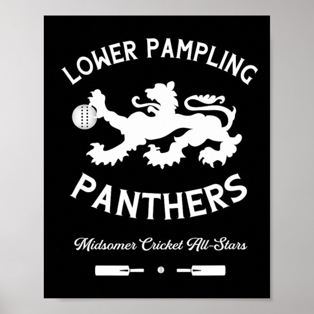 Poster Lower Pampling Panthers Cricket (midsomer Murders) (Frente)