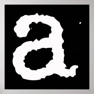 Poster lowercase a