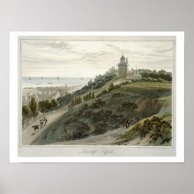 Poster Lowestoft, Suffolk, de 'A Voyage Around Excelente  (Frente)