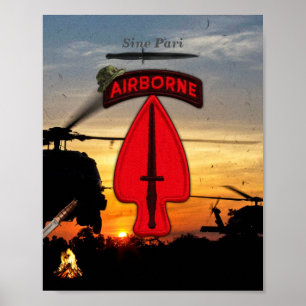 Poster Lrrp especial dos lrrps de USASOC Ops recon