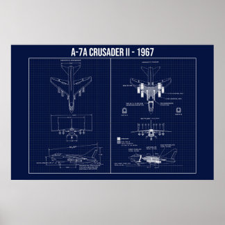 Poster LTV A-7 Corsair II 1967