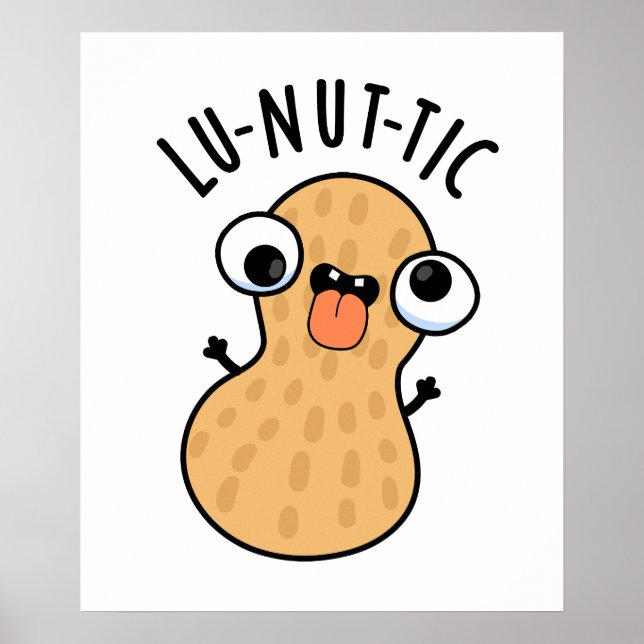 Poster Lu-nut-ic Piadas de Amendoim Engraçadas  (Frente)