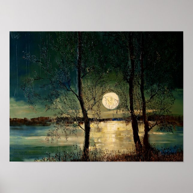 Poster Lua, arte contemporânea, (Frente)