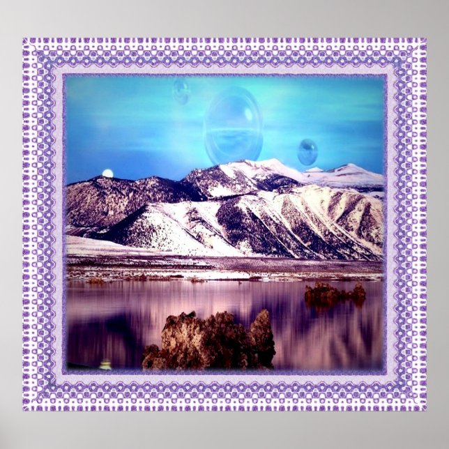 Poster Lua atrás de Monges (Frente)