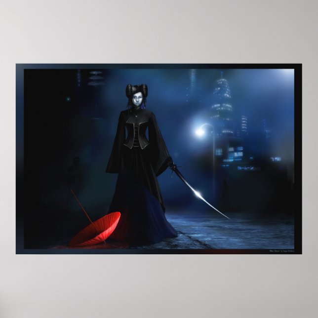 Poster Lua Azul (Frente)