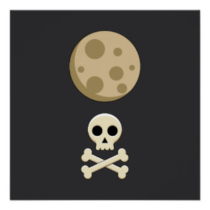 Pôster Lua Cheia e Caveira