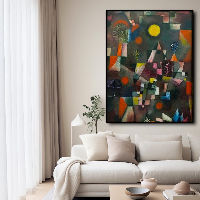 Poster Lua cheia por Paul Klee (Criador carregado)