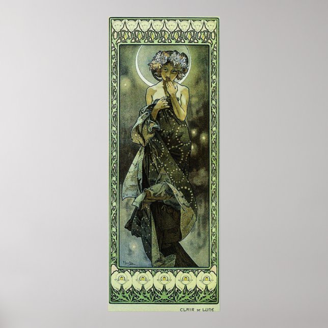 Poster Lua de Alphonse Mucha (Frente)