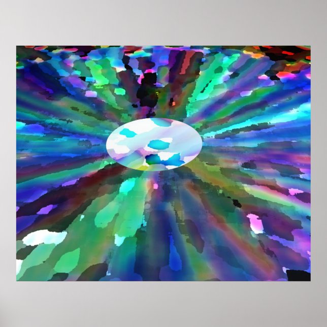 Poster Lua de Natal e foco nas estrelas (Frente)