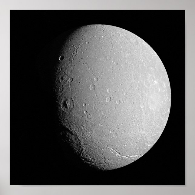 Poster Lua de Saturno Dione 2 (Frente)