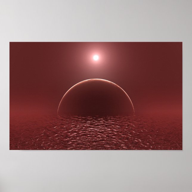 Poster Lua do Oceano Escarlate (Frente)