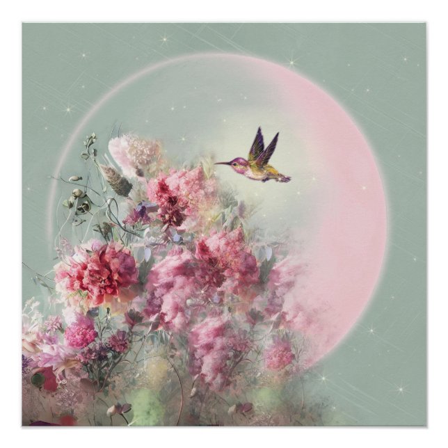 Pôster Lua E Flores - Poster (Frente)