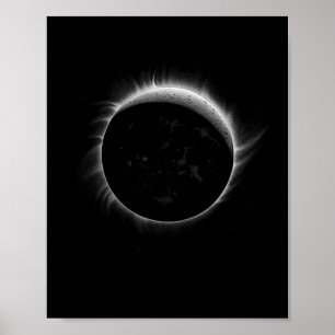 Poster Lua Eclipse Solar E Gráfico de Evento Legal Sol