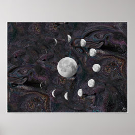 Poster Lua em um Universo Imaginado