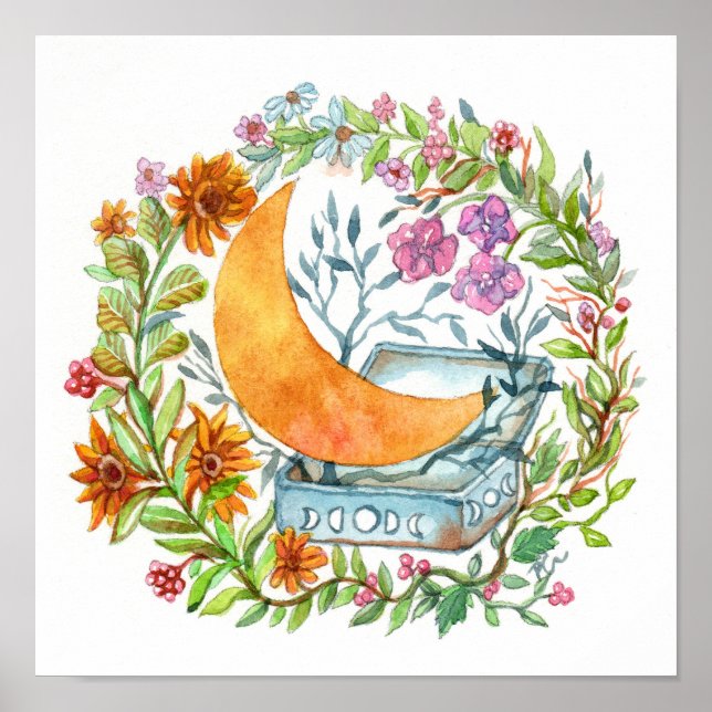 Poster Lua fora da caixa (Frente)