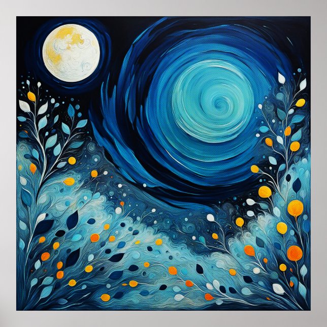 Poster Lua No Jardim 804 (Frente)