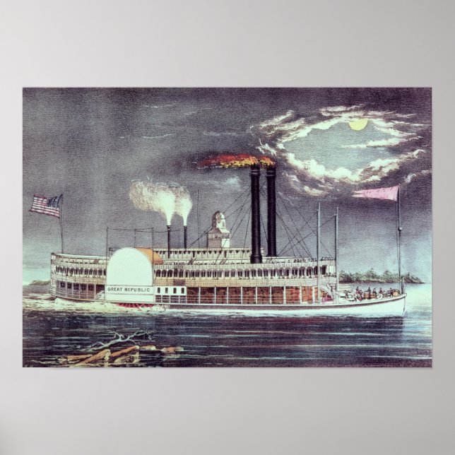 Pôster Lua no Mississippi (Frente)