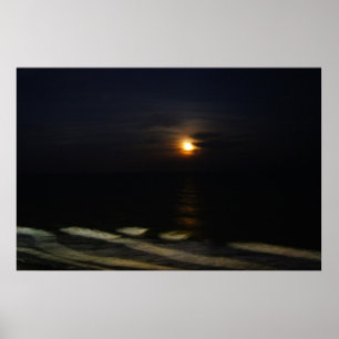 Poster Lua no Oceano