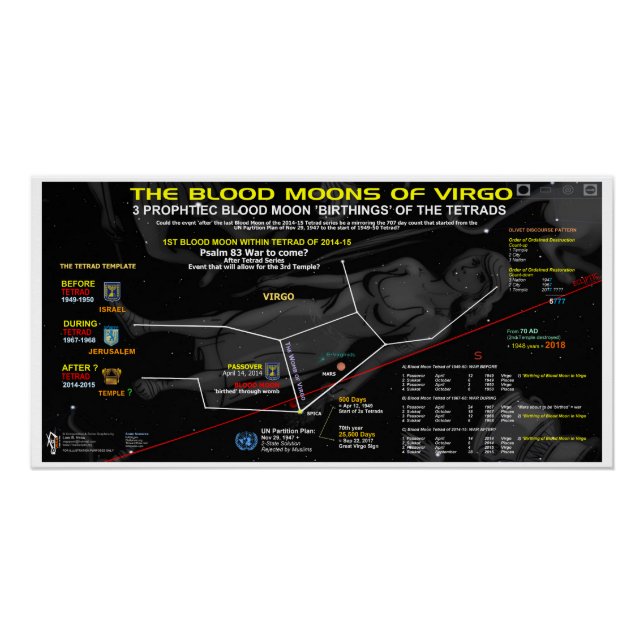 Pôster Lua Sanguínea de Virgo 2014 (Frente)