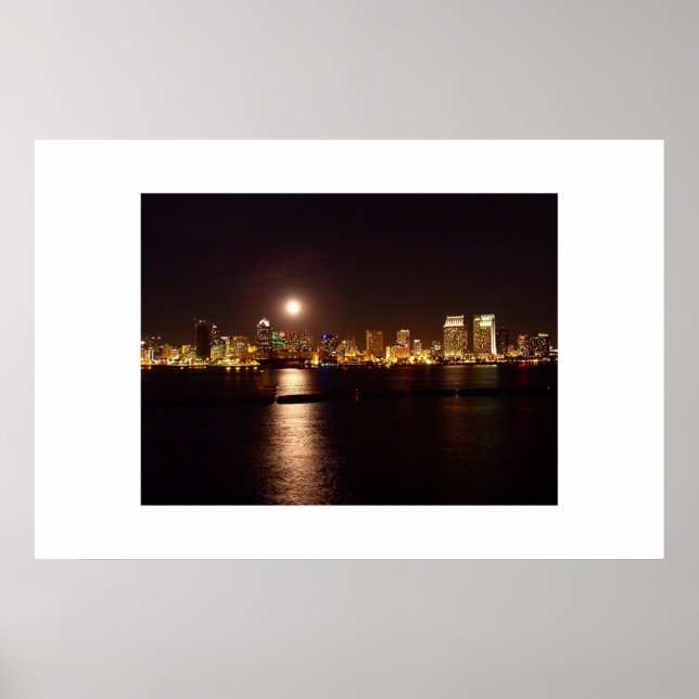 Poster lua sobre a baía (Frente)