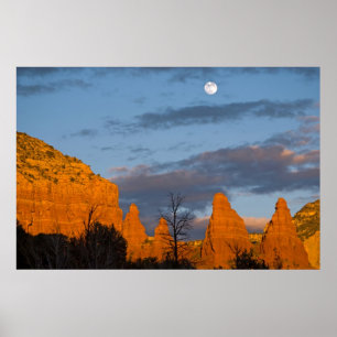 Poster Lua sobre Sedona, arizona 2222