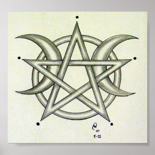 Pôster Lua tripla (Frente)