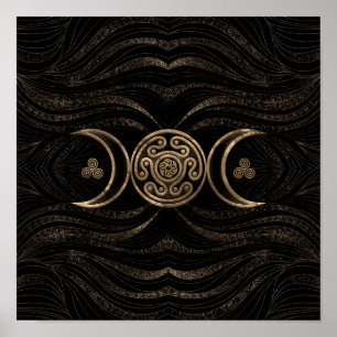 Poster Lua tripla de Hecate de roda