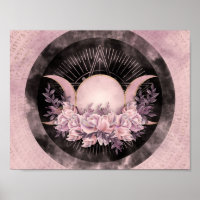 Lua tripla - Deusa tripla - Cavalo Floral