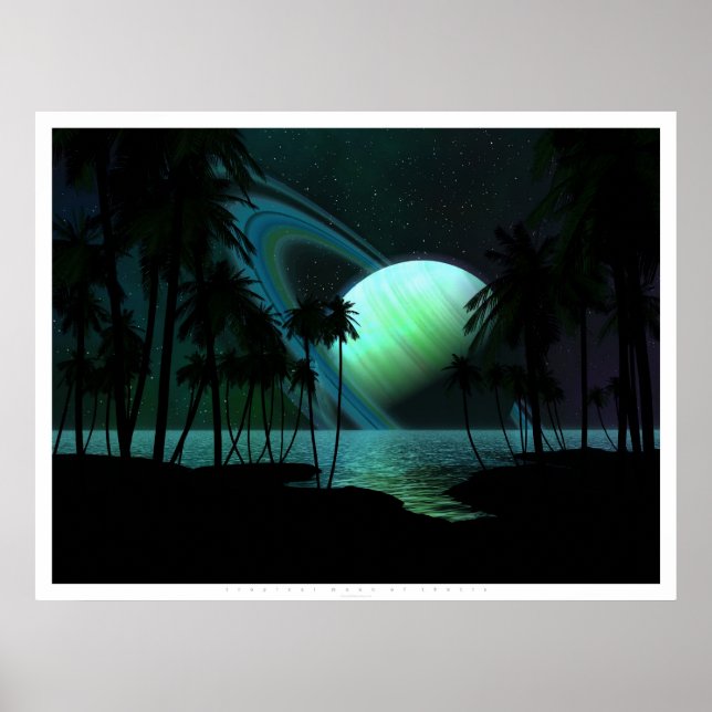 Poster Lua Tropical de Tétis (Frente)