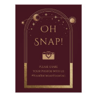 Lua Vermelha Celestial Dourada Sol Stars Oh Snap