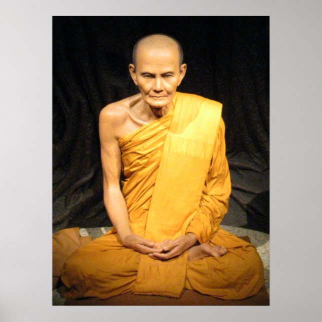 Pôster Luang Poo Mun Bhuridatto ... Monk budista (Frente)
