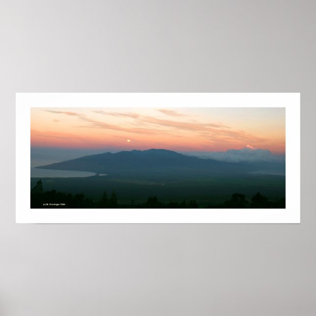 Poster Luar em Sunrise - Maui (Frente)