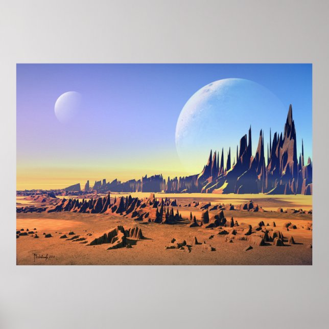 Pôster Luas do deserto (Frente)