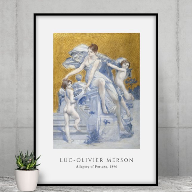 Poster Luc-Olivier Merson - Alegoria da Fortuna (1896) (Criador carregado)