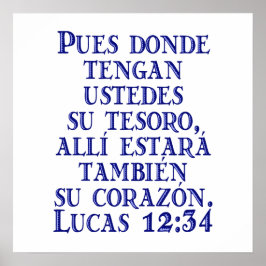 Pôster Lucas 12:34