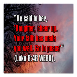 Pôster Lucas 8:48 WEBU