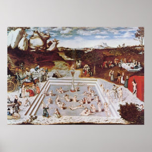Pôster Lucas Cranach, O Velho, A Fonte Da Juventude