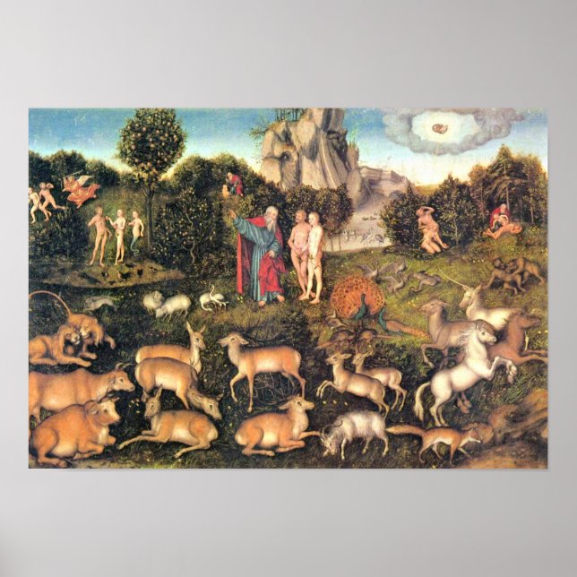 Pôster Lucas Cranach, o Velho - Paraíso (Frente)