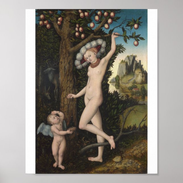 Poster Lucas Cranach The Elder - Reclamação Cupida (Frente)