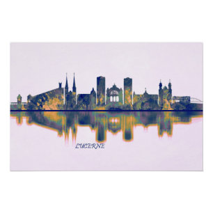 Pôster Lucerne Skyline