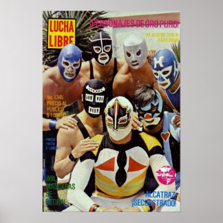 Poster Lucha Libra Group Shot