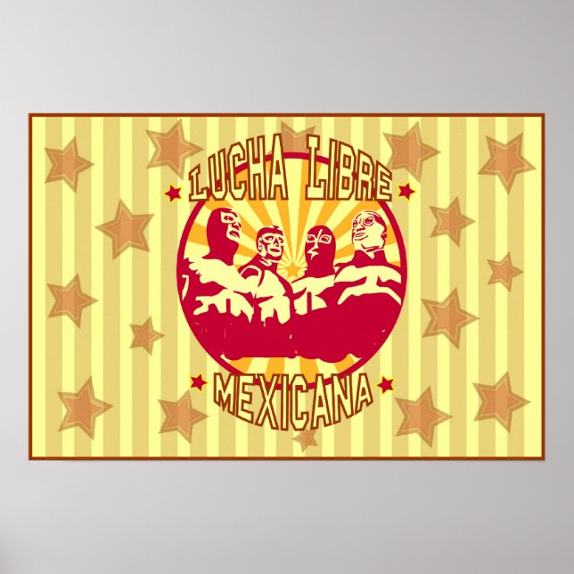 Poster Lucha Libre Mexicana (Frente)