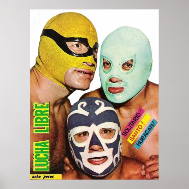 Poster Lucha Libre Trio (Frente)