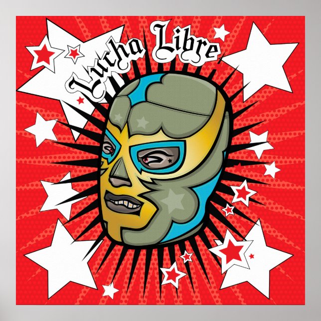 Pôster Lucha Libre Wrestler Colassal Poster! (Frente)