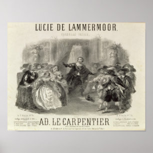 Pôster Lucia de Lammermoor" a ópera