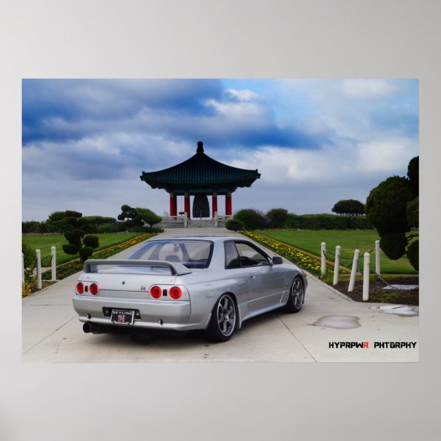 Poster "Lucid" Nissan GT-R32 Skyline Vspec (Frente)