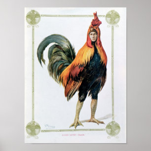 Pôster Lucien Guitry 'em Chantecler