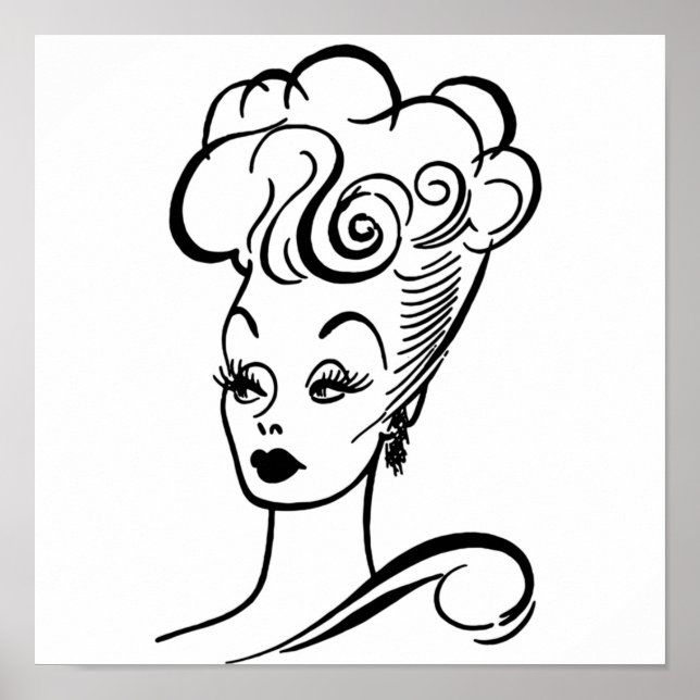 Poster Lucille Ball Caricature (Frente)