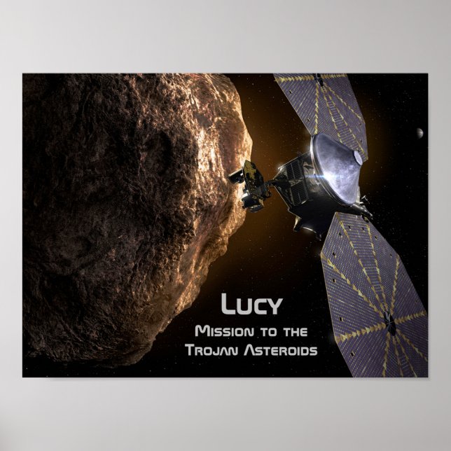 Poster Lucy Mission to Study Trojan Asteroids (Frente)
