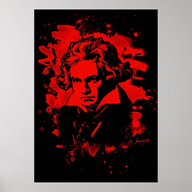 Poster Ludwig Van Beethoven custo (conversas) (Frente)